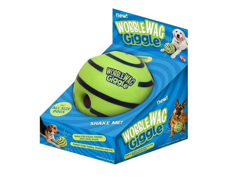 Pawsindia Original Wobble Wag Interactive Fun Dog Toy With Fun Giggle Sounds When Rolled Or Shaken For Small, Medium And Large B