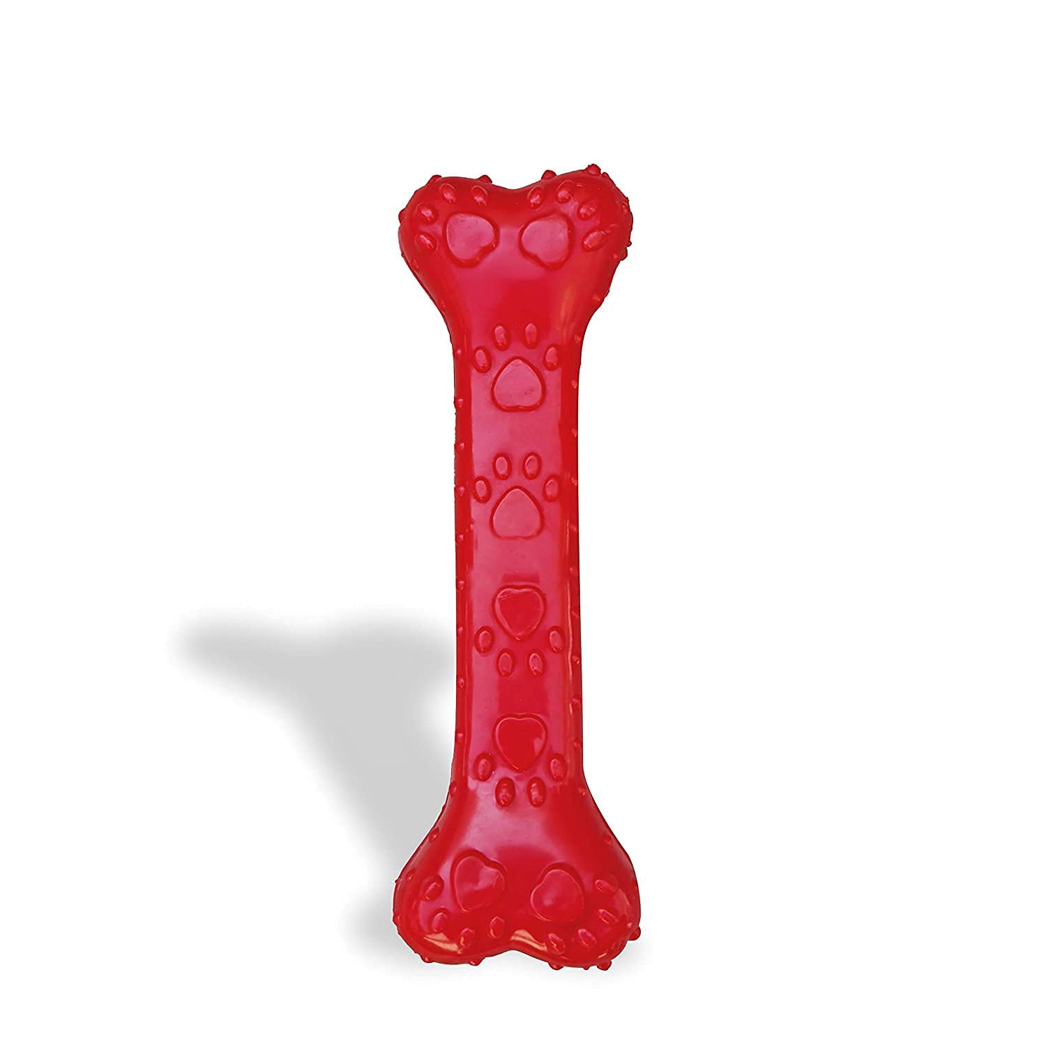 Woofy Rubber Dog Bone Chew Toy, Teething Toy For Puppies & Dogs  (Medium)