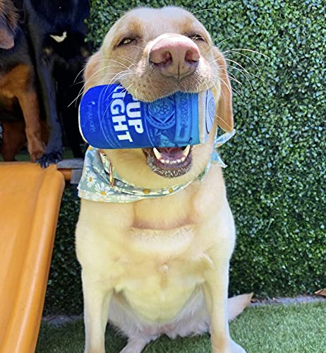 Nestpark Pup Light And Pups Blue Rubbin - Beer Dog Toys - Funny Dog Toys - Plush Squeaky Cute Dog Gifts For Dog Birthday - Cool Stuffed Parody Dog Toys (2 Pack) (Mix)