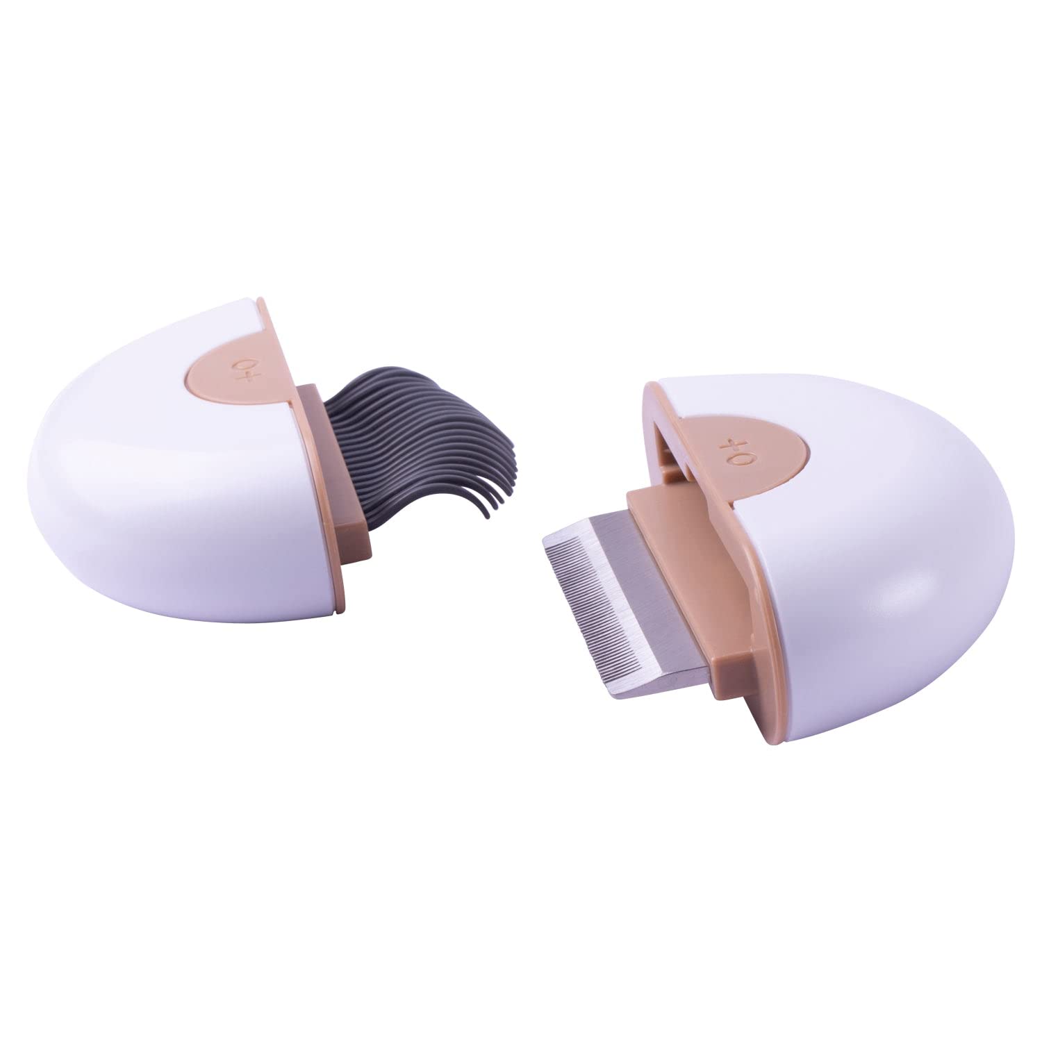 Pet Life ® 'Lynx' 2-In-1 Travel Connecting Grooming Pet Comb And Deshedder