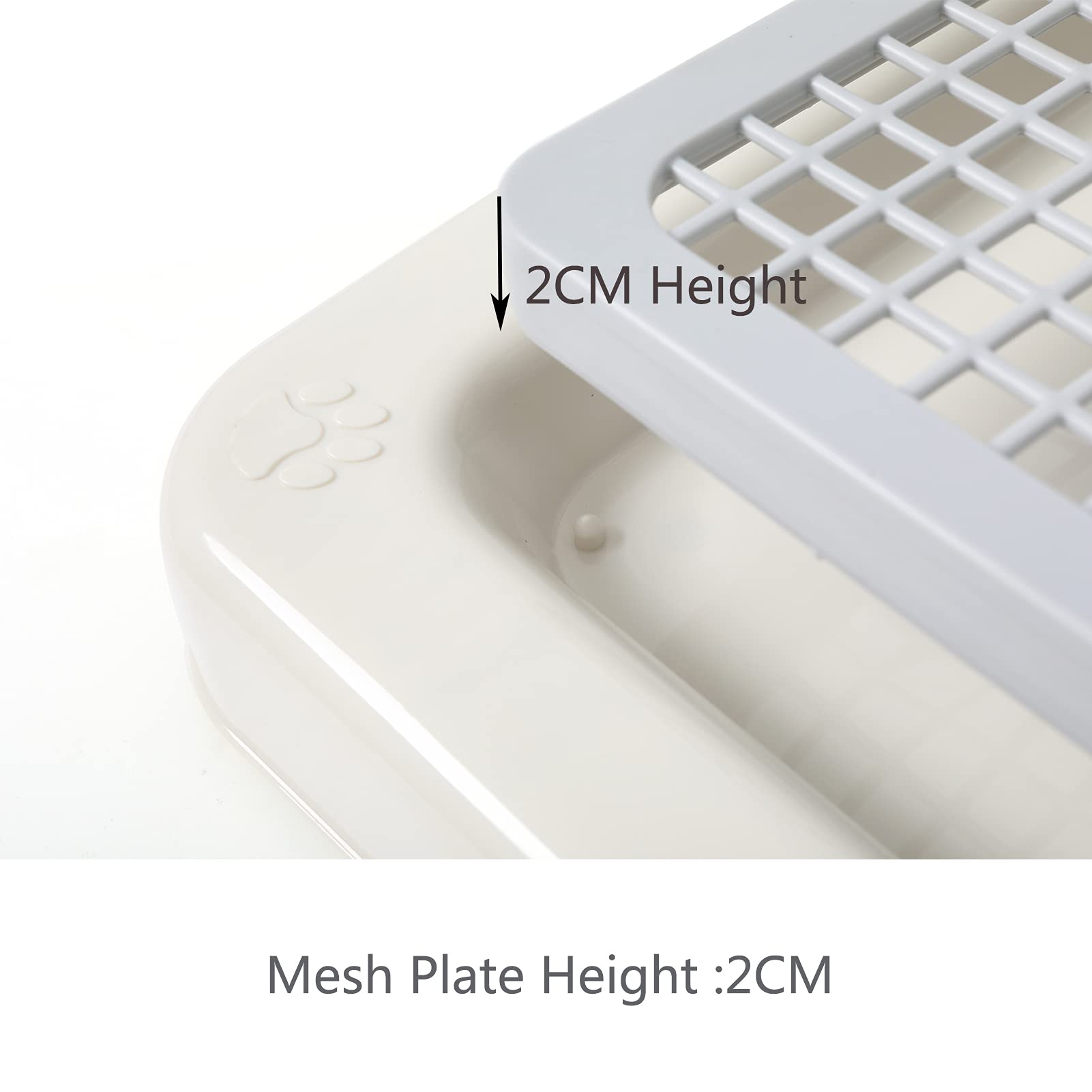 Smart Paws Large 76X62Cm Pet Training Tray,Pet Training Pads Holder,Pet Toilet (Grey)