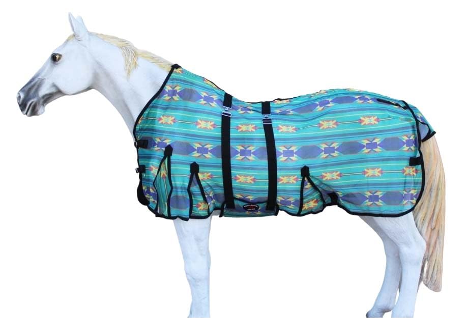 Challenger 84 Horse Mesh Light Weight Summer Sheet Fly Sheet Protection Airflow Teal 73430