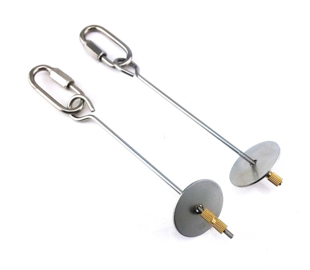 Honbay 2Pcs Parrot Bird Rabbit Hutch Cage Fruit Vegetable Holder Skewer Foraging Toy Animal Treating Tool (S)