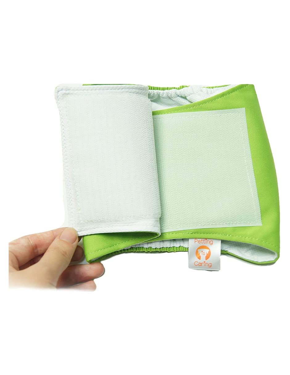 PETTING IS CARING Dog Diapers Male - Reusable Dog Belly Bands for Male Dogs, Pack of 3 - Males Dog Diapers, Puppy Diapers Male,