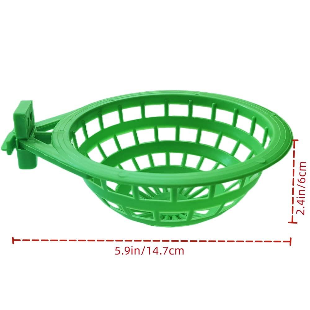Fkumlun 6Pcs Bird Nests Plastic Hollow Hanging Cage Eggs Hatching Tool Bird Breeding Hut Nest Pan Finch Parrot Canary