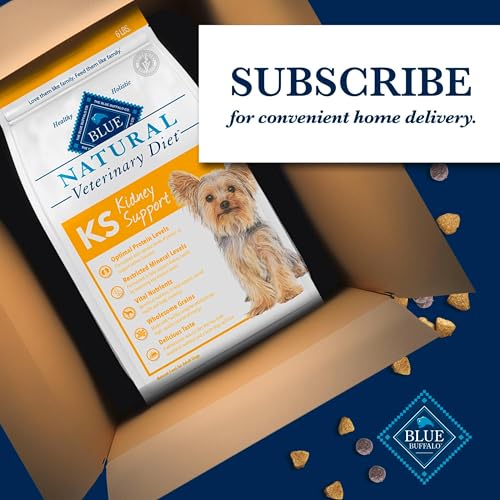 Blue Buffalo Natural Veterinary Diet KS Kidney Support Dry Dog Food, Veterinarian Prescription Required, Chicken, 6-lb Bag