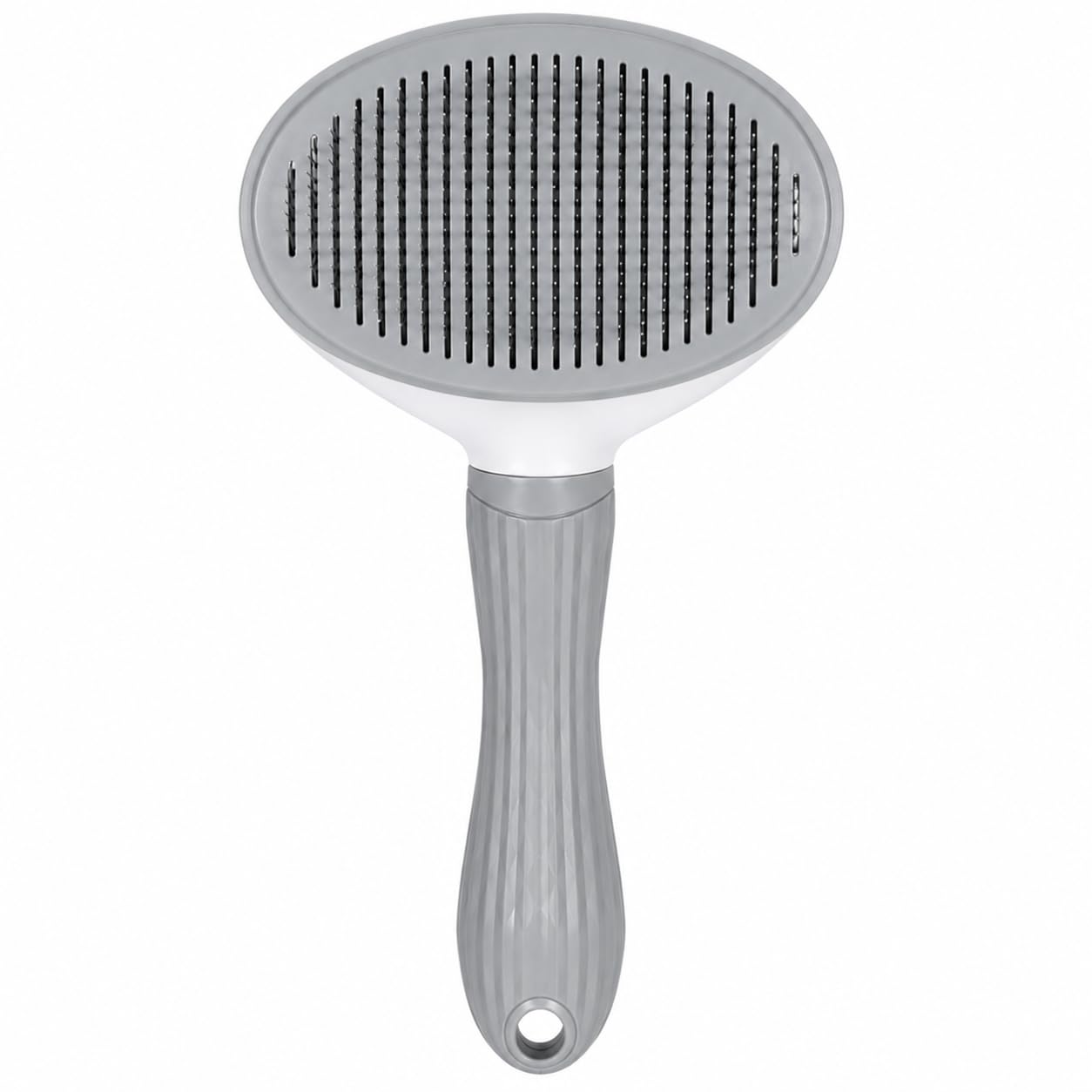 Pridhiy Global Pet Grooming Brush For Dogs & Cats | Soft Pin Hair Brush For Loose Fur, Tangles & Shedding Hair | Comfortable Gri