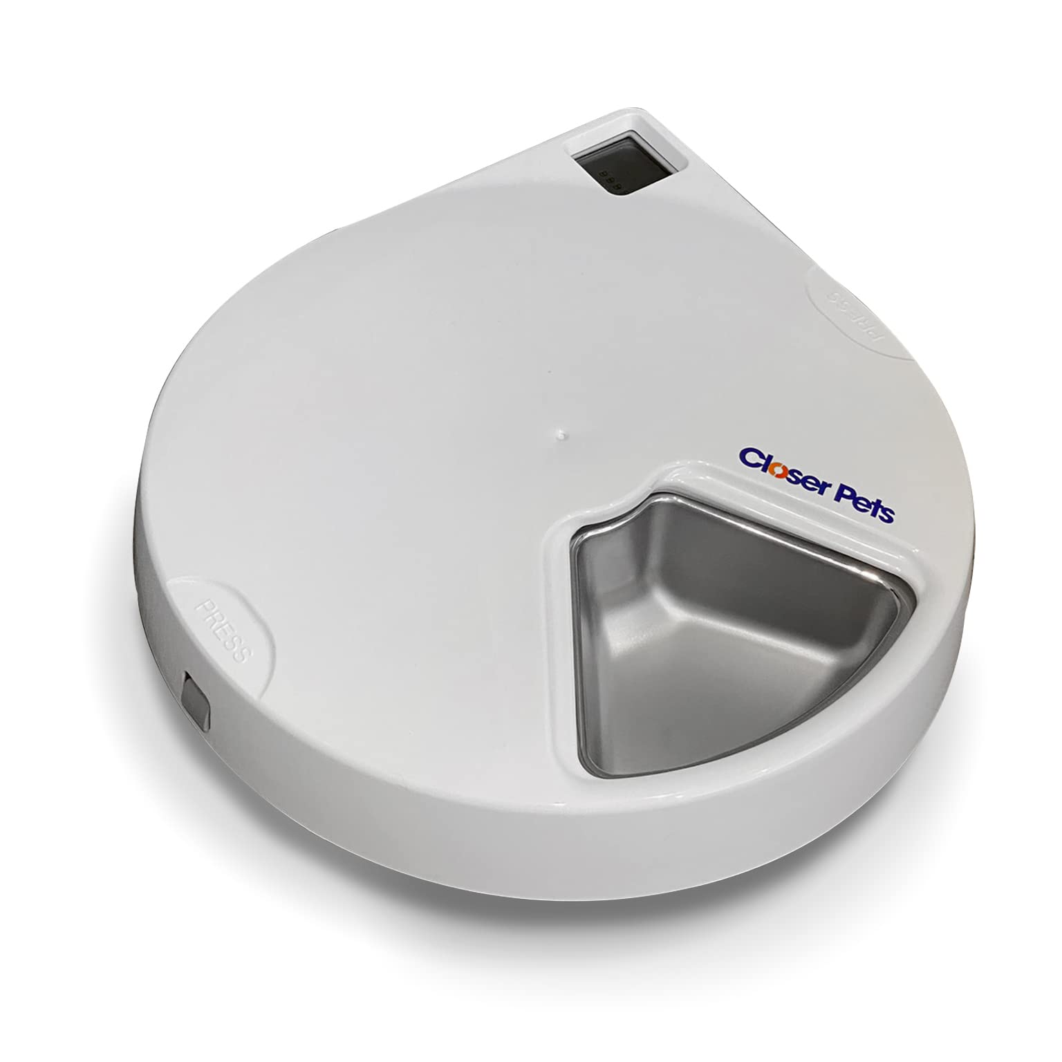 Closer Pets Five-Meal Automatic Pet Feeder with Stainless Steel Bowl and Ice Pack