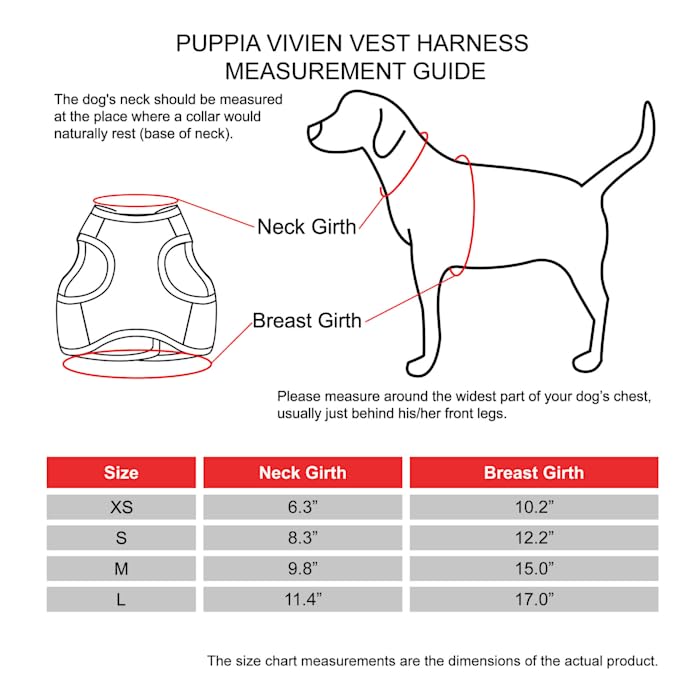 Puppia Vivien Vest Dog Harness Step-In All Season Mesh Cute No Pull No Choke Walking Training For Small Dog, Pink, Small