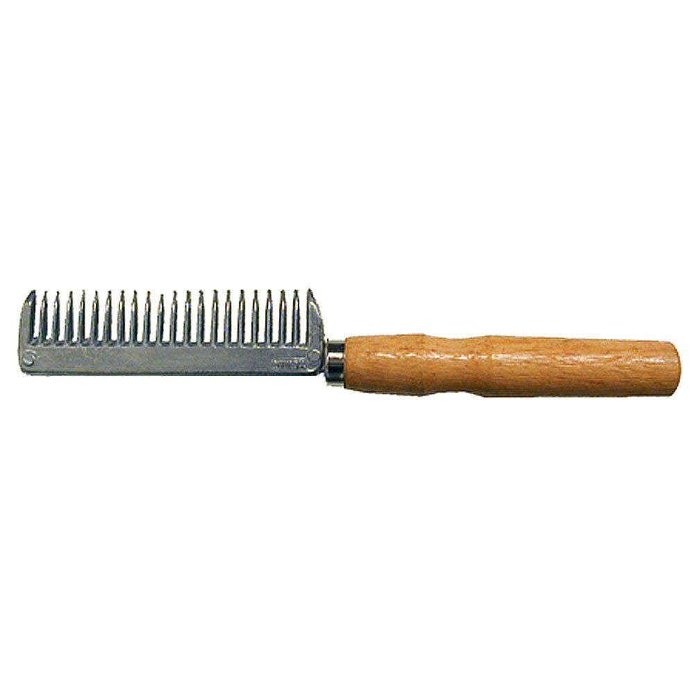 Aluminum Tail Comb With Wood Handle For Horses
