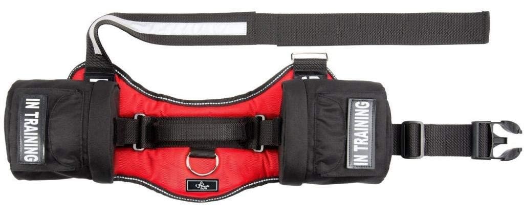 Doggie Stylz In Training Service Dog Harness With Removable Saddle Bag Backpack Pack Carrier Traveling Carrying Bag. 2 Removable In Training Patches. Please Measure Dog Before Ordering. Made