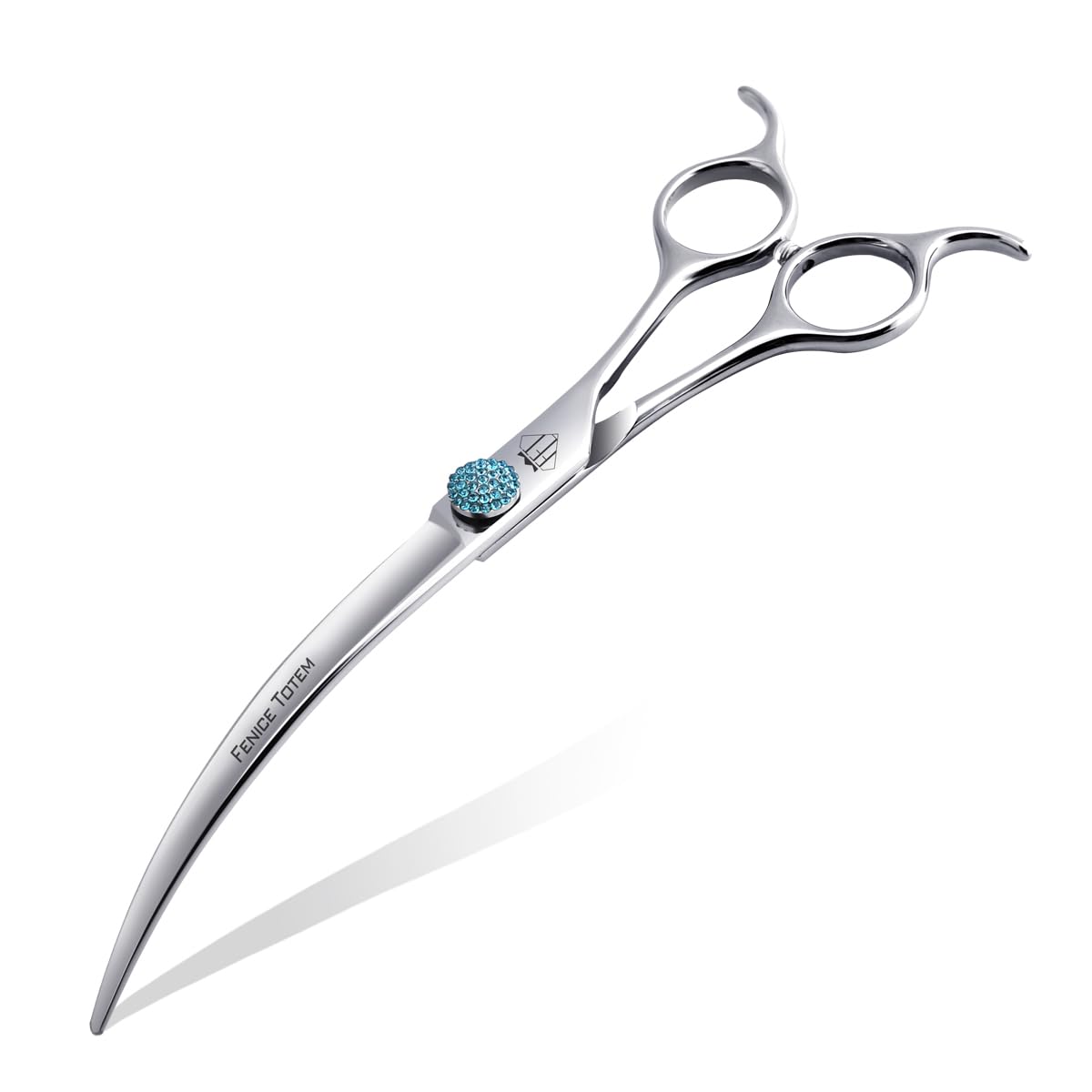 Fenice Professional Grooming Curved Shear: 45 Degree Super Curves Scissors For Dogs 7.5'' Big Arc Curved Shears Made Of Japanese