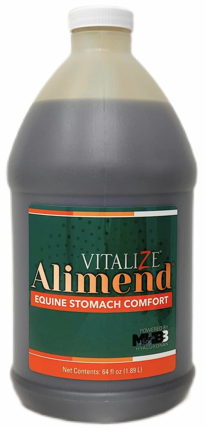 Vitalize Alimend Stomach Gastric Support for Horse, Equine Ulcer Support Solution - 64 fl oz (1893 ml)