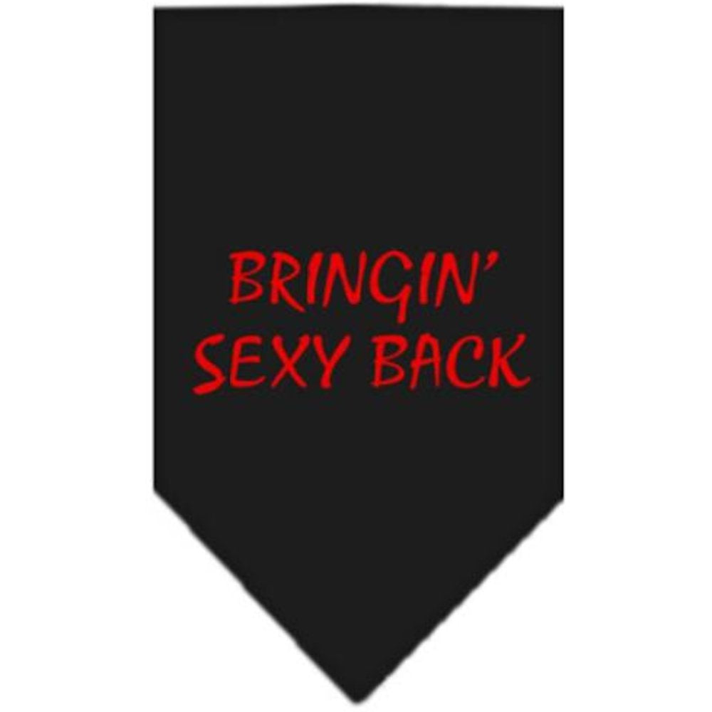 Mirage Pet Products Bringin Sexy Back Screen Print Bandana for Pets, Small, Black