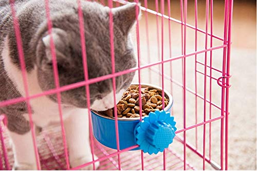 DEVILMAYCARE Pet Feeder Dog Bowl Stainless Steel Food Hanging Bowl Crates Cages Dog Parrot Bird Pet Drink Water Bowl Dish Access