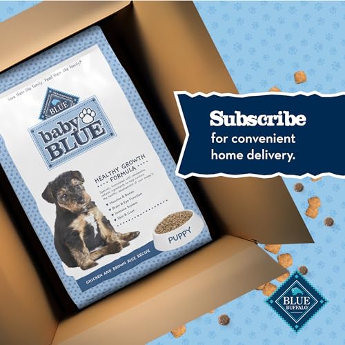 Blue Buffalo Baby Blue Natural Dry Food for Puppies, Healthy Growth Formula with DHA, Savory Chicken Recipe, 24-lb. Bag