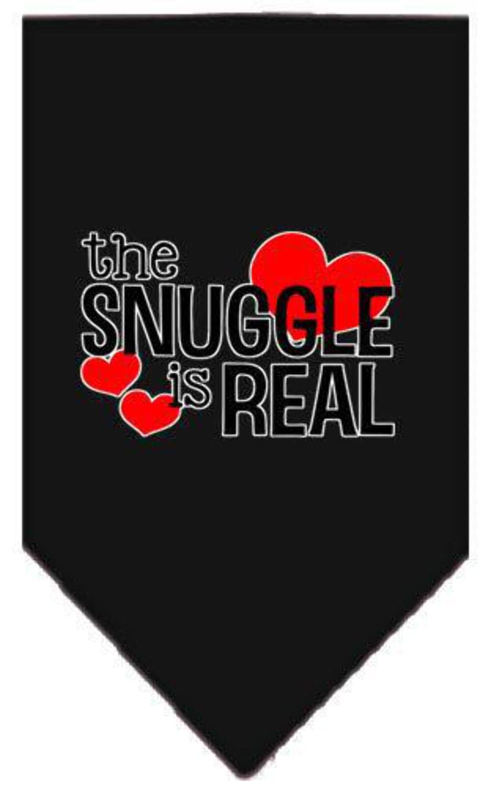 Mirage Pet Product The Snuggle is Real Screen Print Bandana Emerald Green Large