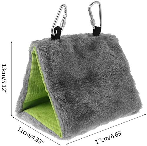 Winter Warm Bird Nest House Hammock Hanging Bed Toy Hut Hideaway For Hamster Parakeet Cockatiel Budgie Finch Canary Conure Loveb