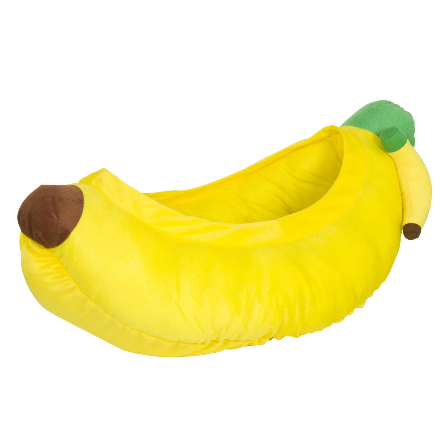 Yml Banana Pet Bed - Cute Funny Fruit Bed With Removable Cushion For Dogs, Indoor Cats, Rabbits, Small Animals - 38 Inch, Yellow