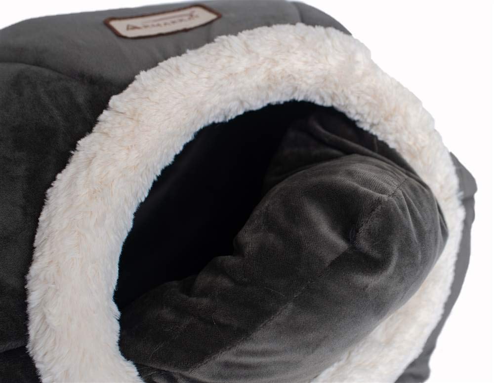 Armarkat Cat Bed Model C80CSH/MB Gray Velvet 18 x 18 x 14