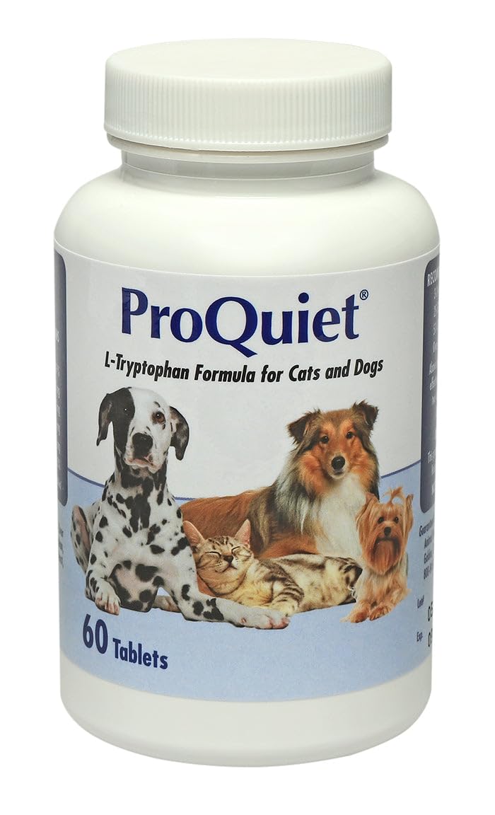 Animal Health Options ProQuiet L-Trytophan Formula for Cats & Dogs, Highly Palatable, Supports A Healthy Digestive & Nervous Sys
