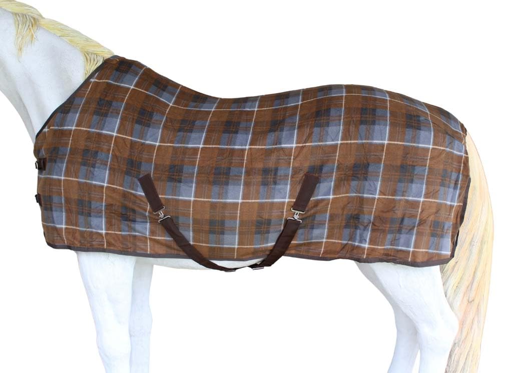 Challenger 78'' Horse Polar Fleece Cooler Exercise Blanket Wicks Moisture Winter Liner 43Ee12