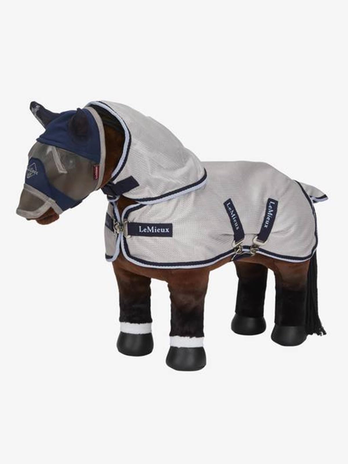 LeMieux Toy Pony Fly Blanket - Gray/Navy
