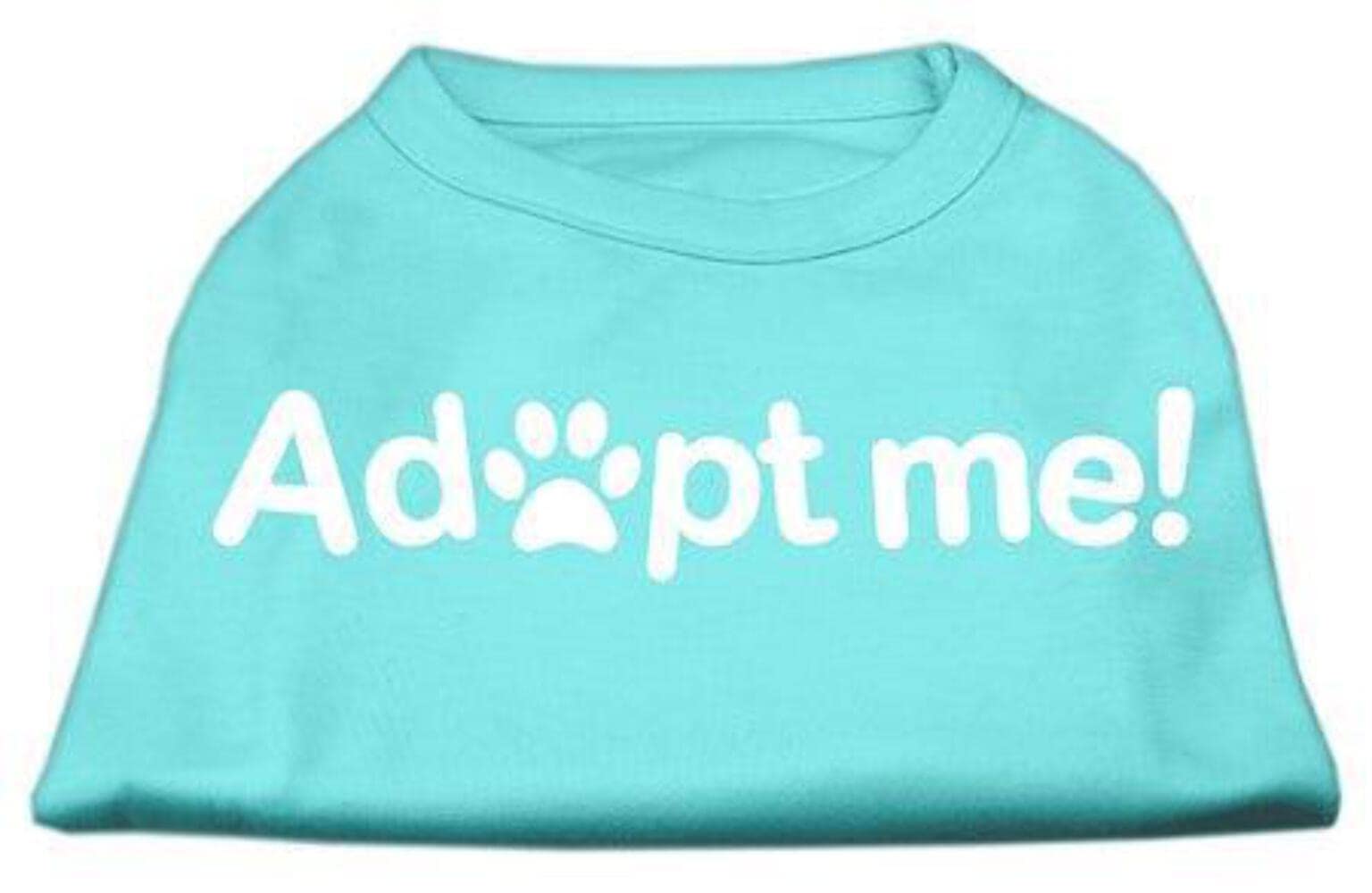 Pet Dog & Cat Shirt Screen Printed, "Adopt Me" Bright Pink XS (0-3 lbs.)