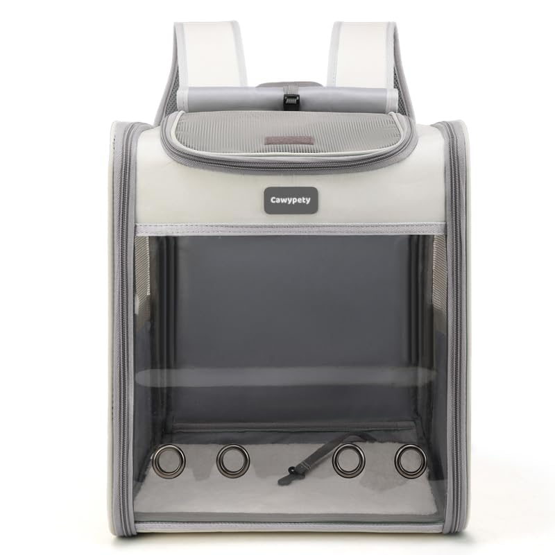 Cawypety Cat Carrier Backpack,Cat Carrier With Window Blind,Cat Backpack For Small Cats Dogs, Safety Straps, Collapsible, Breath