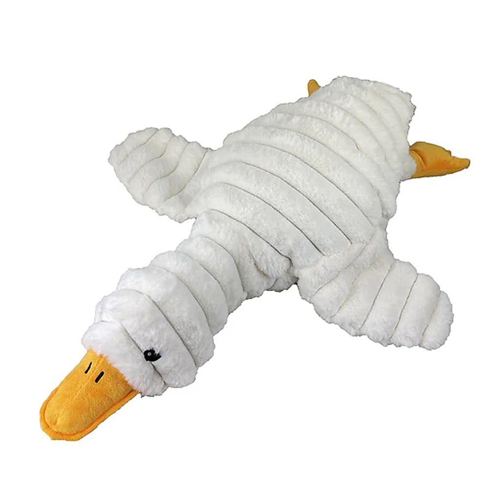 Pet Lou Farm Friends Goose, 26-Inches Length, White, Squeak Toy, Plush, Pet Toys And Supplies
