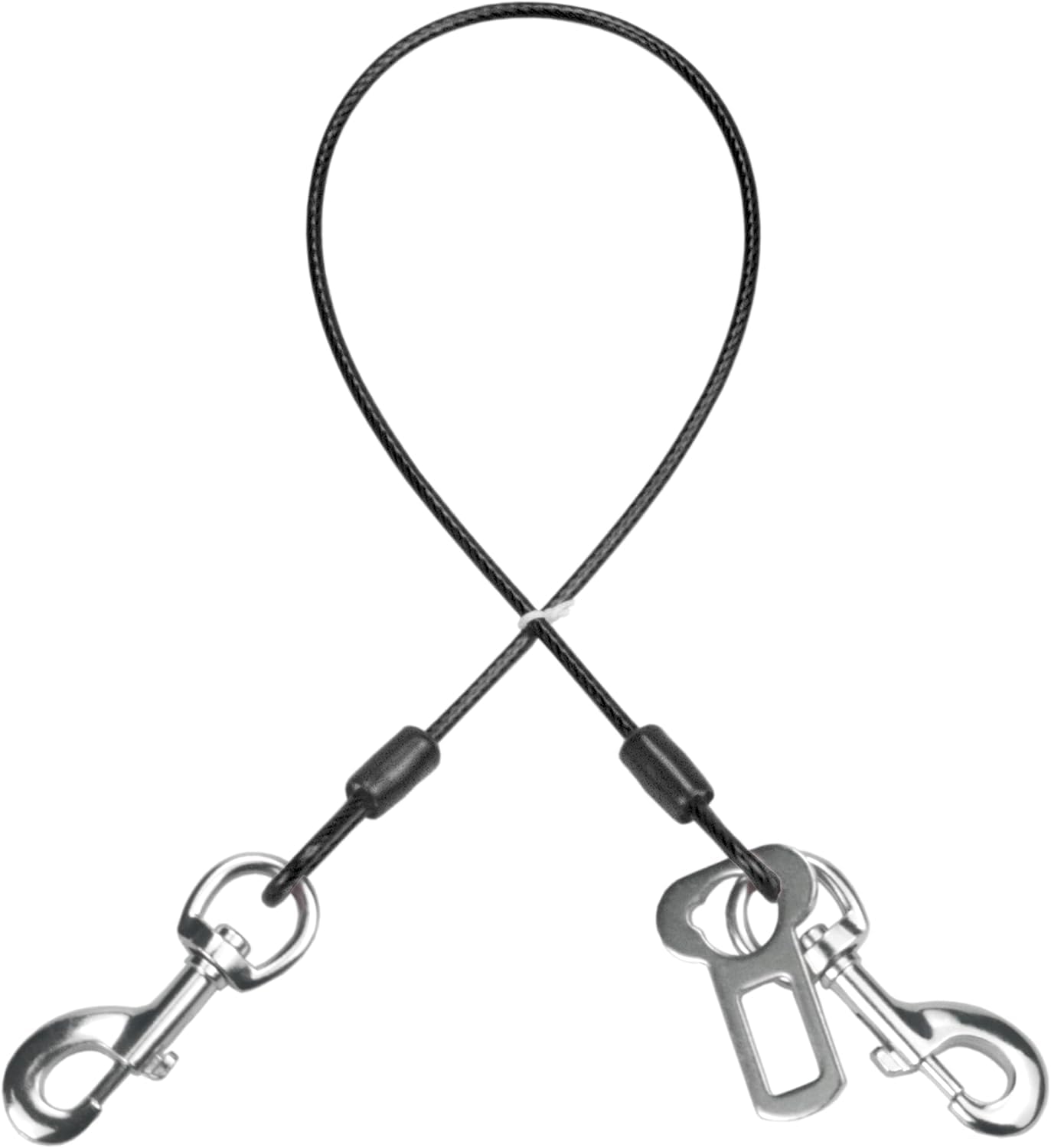 Mi Metty Dog Seat Belt Harness For Car,Dog Seatbelt Of Coated Wire Leash Safety Restraint, No Chew Tether Cable Vehicle Dog Acce