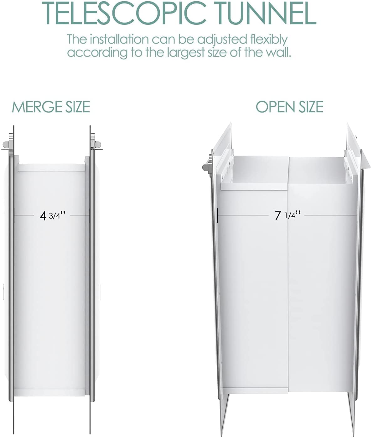 Baboni X-Large Steel Frame Pet Door for Wall - Double Flap Dog & Cat Door with Aluminum Lock, Durable Design for Pets Up to 220 Lb