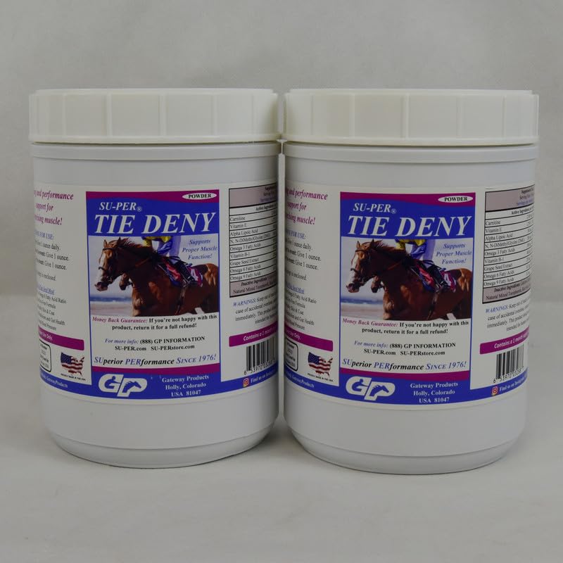 SU-PER Tie Deny Energy Horse Supplement - Supports Proper Muscle Function in Performance Horses - Normal Circulation & Oxygen Up