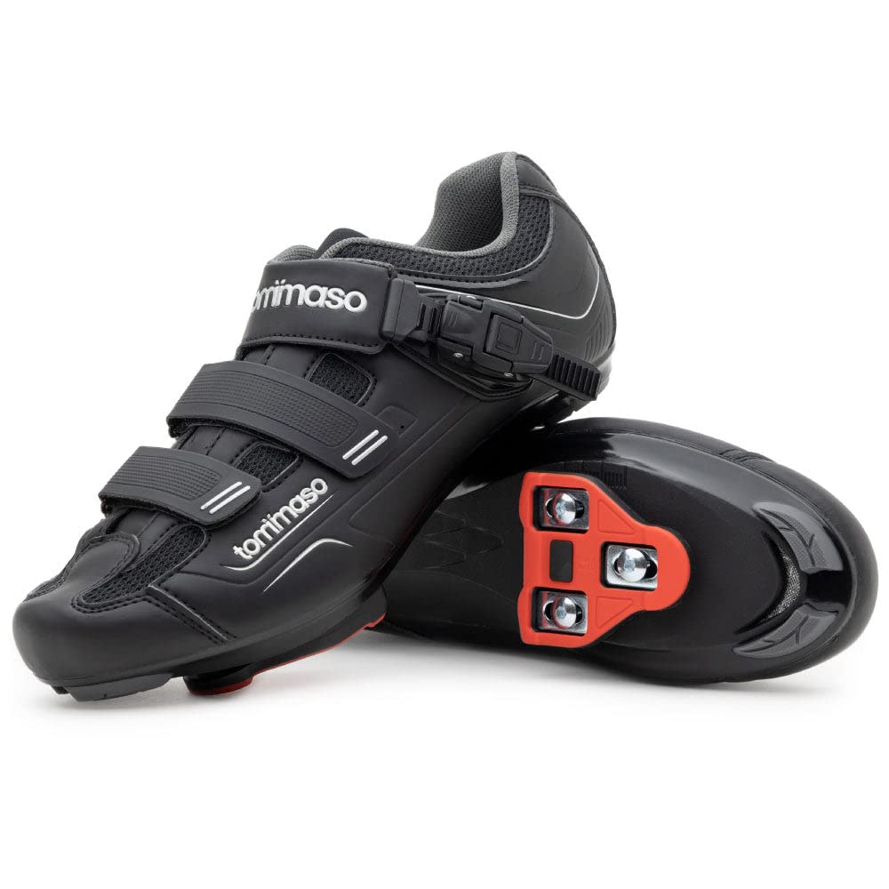 Tommaso Strada 200 Indoor Cycling Shoes For Men: Peloton Bike Compatible With Pre-Installed Look Delta Cleats, Perfect For Spin 