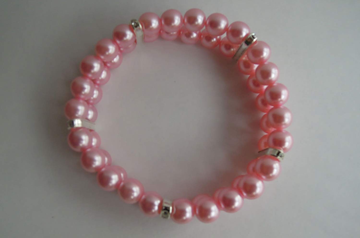 Petfavorites 2 Row Pearl Dog Necklace Collar For Pets, Bling Cat Wedding Collar, Rhinestone Pet Jewelry For Small Dogs, Teacup Chihuahua Yorkie Clothes Outfits Accessories (Pink, 9-Inch)