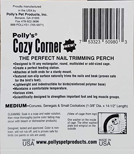 Polly'S Cozy Corner Bird Perch, Medium