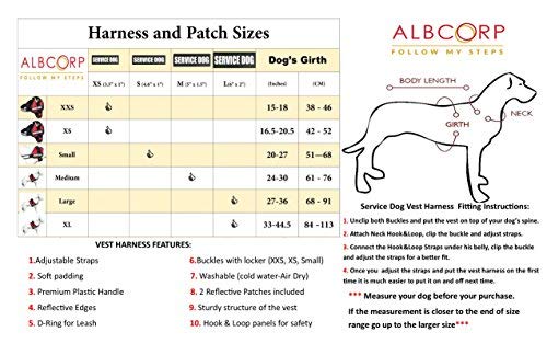 Albcorp Service Dog Vest Harness - Reflective - Woven Polyester And Nylon, Comfy Mesh Padding - Sizes From Xxs To Xl - Service Dog Patches Included. Green Camo, Small