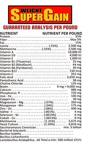 Horse Guard Super Weight Gain 40 lb, Equine Vitamin Mineral, Probiotic & Weight Gain Supplement