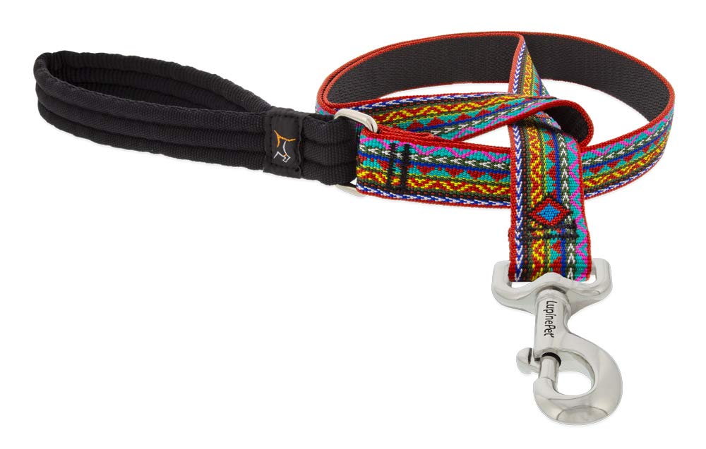 Lupine Dog Leash 1 Wide El Paso Design 6-Foot Long with Padded Handle