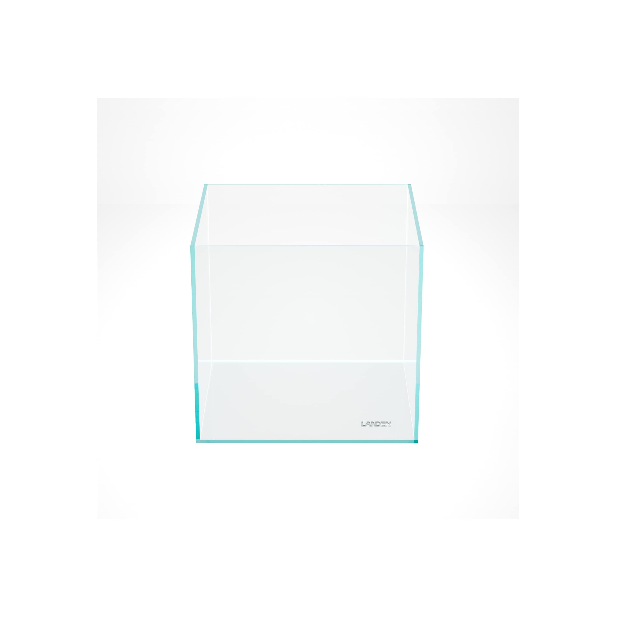 Landen 30C 6.6 Gallon Rimless Low Iron Aquarium Tank, W11.8  D11.8  H11.8 in(30x30x30cm) 5mm Thickness with Nano Foam Leveling M