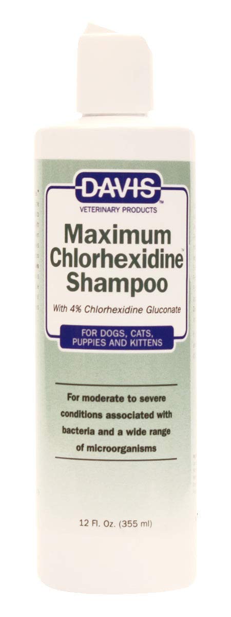 Davis Maximum Chlorhexidine Pet Shampoo, 12 Oz