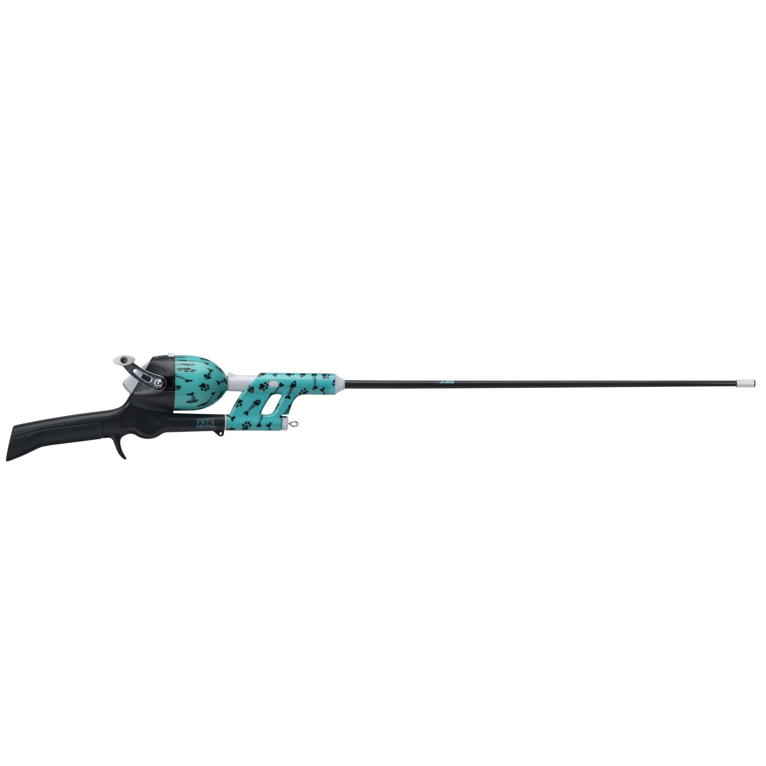 Cat Caster Fishing Pole Toy | Tangle Free, Retractable & Easy To Store. Includes Two Interchangeable Teaser Toys | The Ultimate