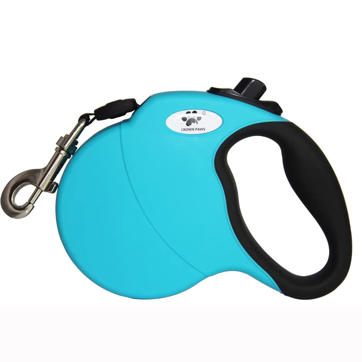 Crown Paws 16 Ft Retractable Dog Leash For Large Dogs Up To 44 Lbs,Tangle-Free Nylon Tape,Blue Dan M