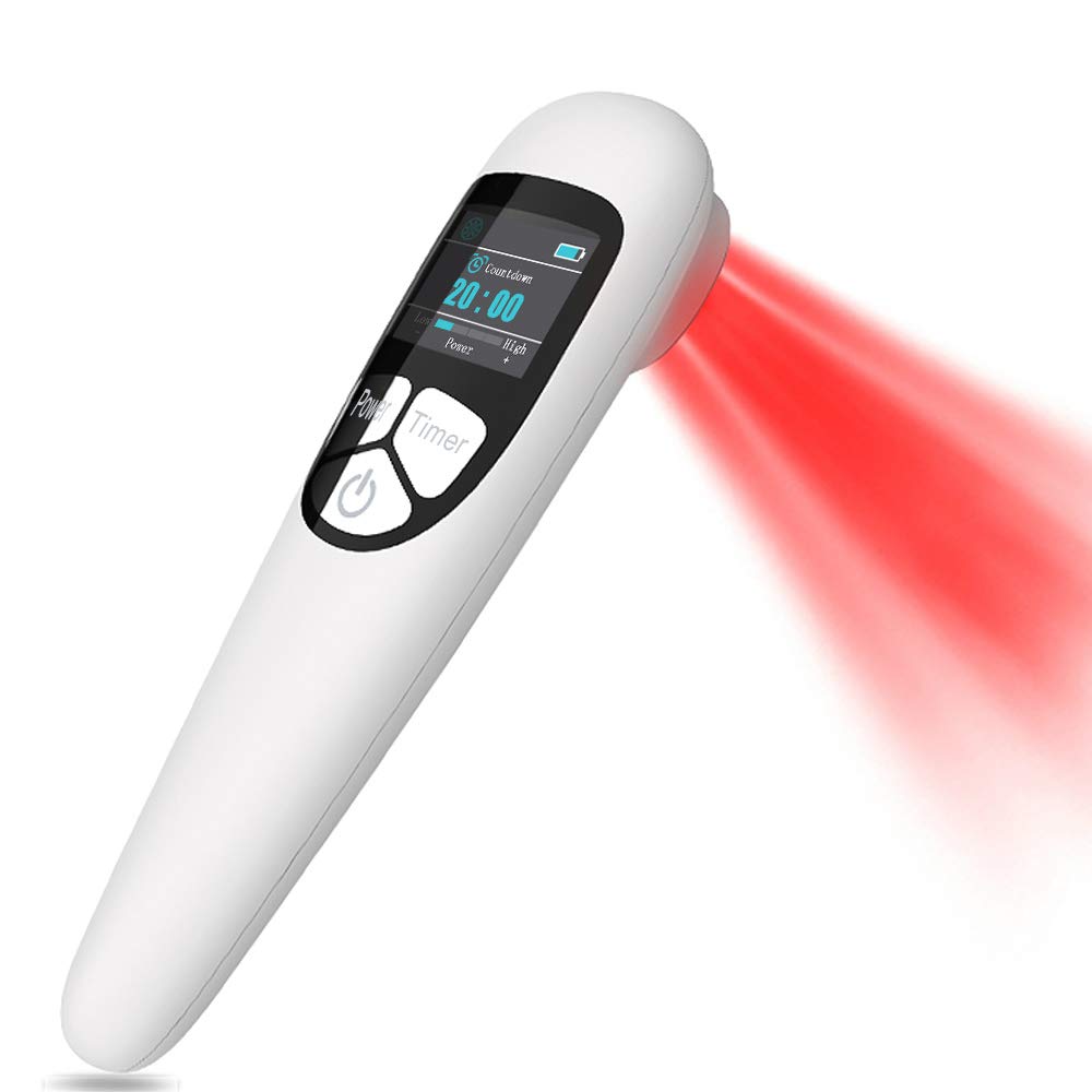 Cold Laser Therapy Device for Dog Veterinary, Handhold, Low Level Laser Red Light Therapy for Human Pain Relief Knee, Joint, Mus