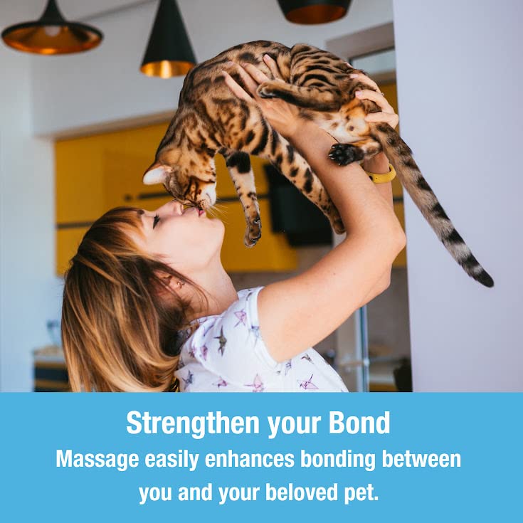 Tilcare Handheld Pet Massager For Dogs And Cats Electric Cat And Dog Massage Tool - Head And Back Scratcher For Relieving Tensio