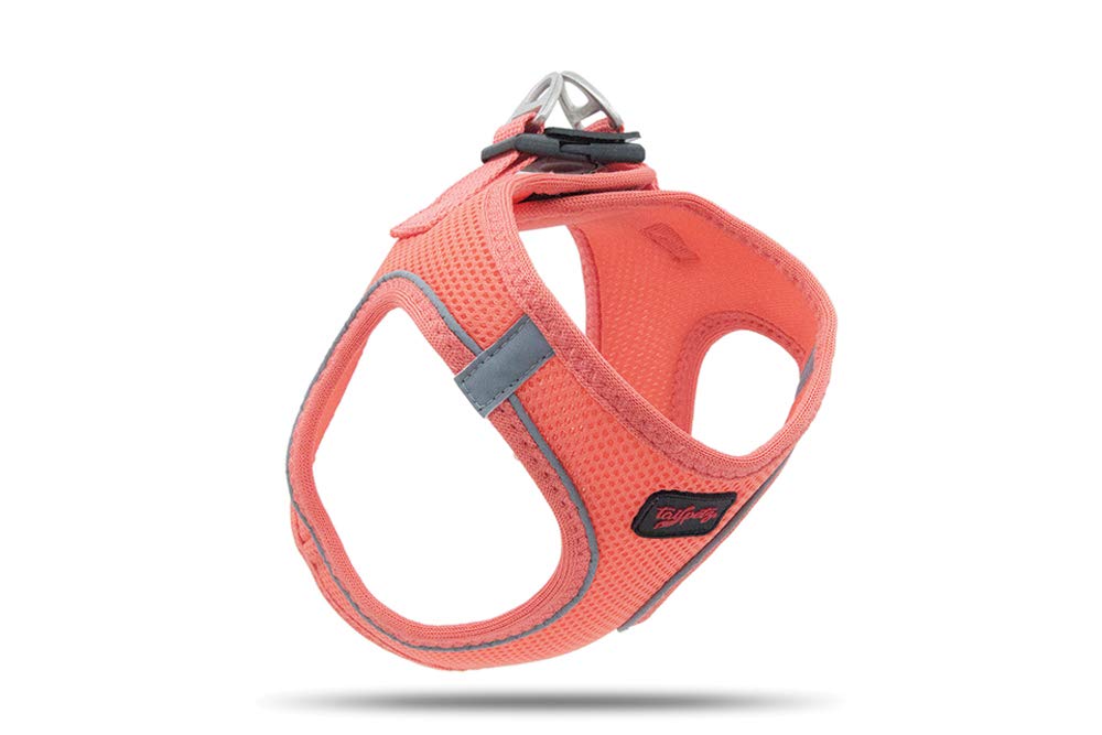 Tailpetz Pink Dog Harness Small Sized Dogs, Adjustable No Pull Step in Harness for Small Dog, Reflective Puppy Harness for Puppy