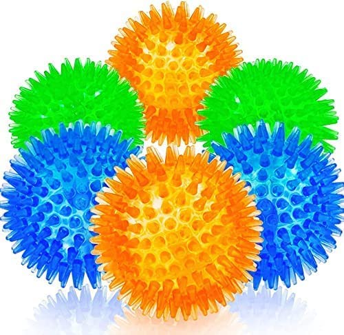 Woofy LED Whistle Squeaky Squeaker Sound Ball Puppy Dog Cat Pet Chew Playing Rubber Ball Toy 1Pieces