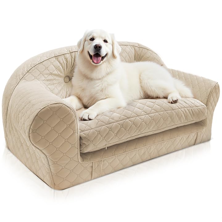LELEFIDO Dog Sofa Bed, Luxury Pet Couch with Removable Cover,Soft and Comfortable Dog Bed Mat for Small and Medium Dogs or Cats