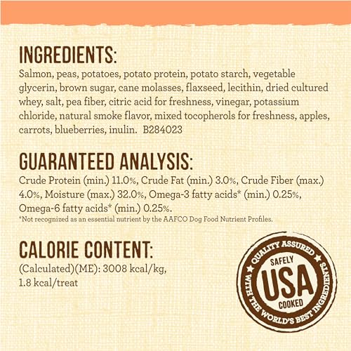 Merrick Lil Plates Small Salmon Recipe Grain Free Small Breed Dog Treats - 5 oz. Pouch