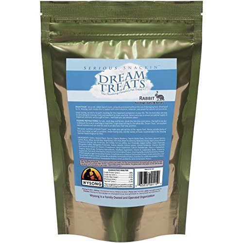 Wysong Dream Treats Rabbit Raw Dog, Cat & Ferret Food - 4.9 Ounce Bag, Brown